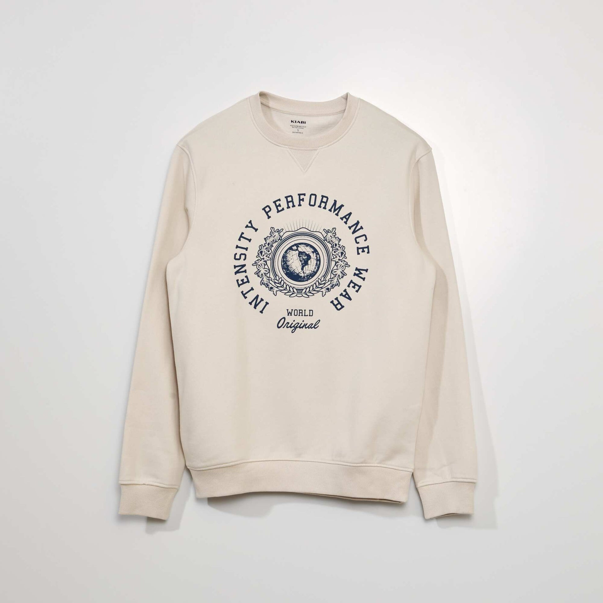 Printed sweatshirt BEIGE