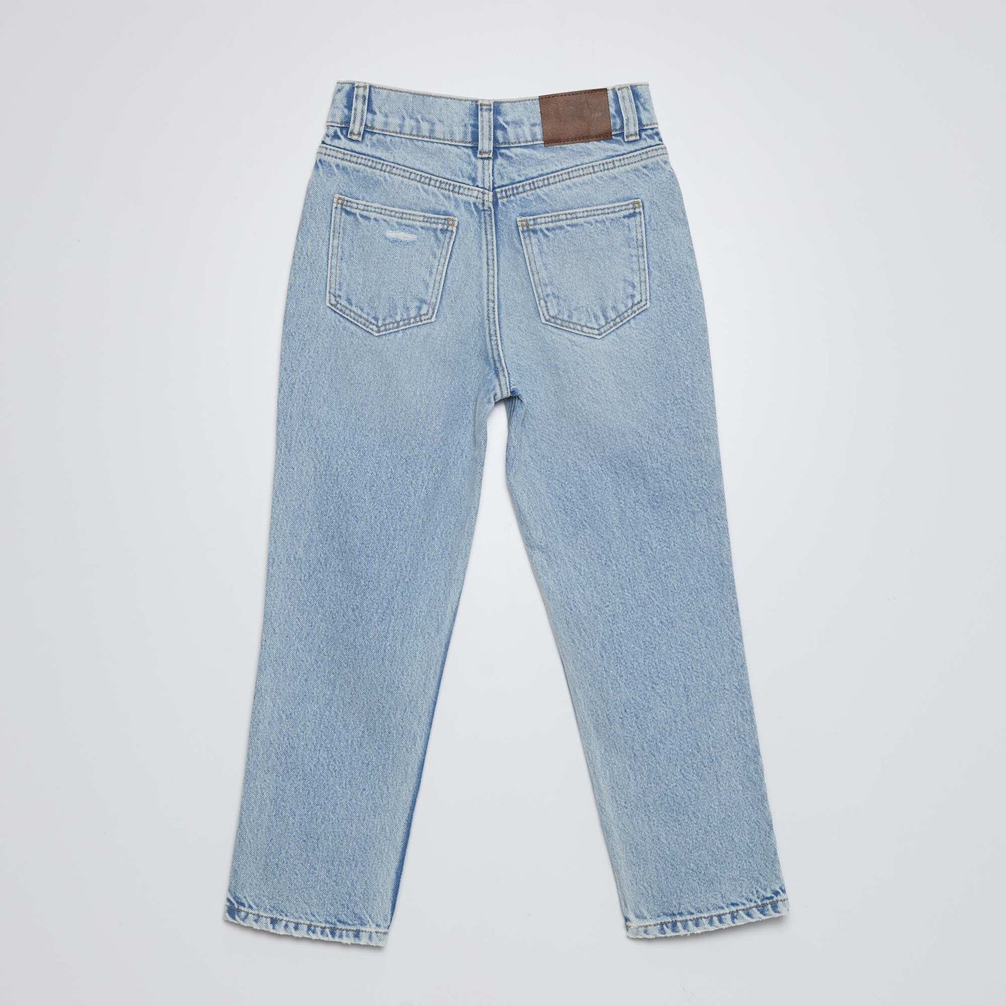 High-rise straight jeans BLUE