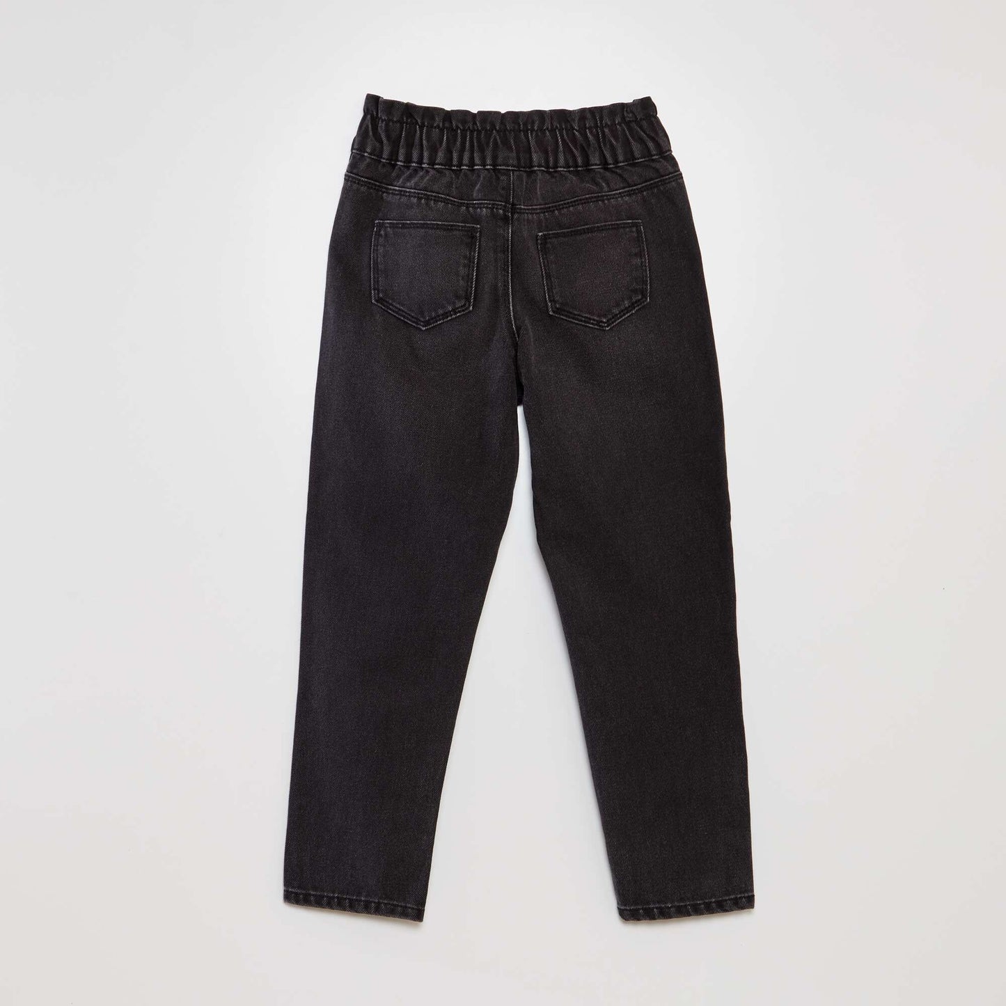 Paperbag jeans BLACK