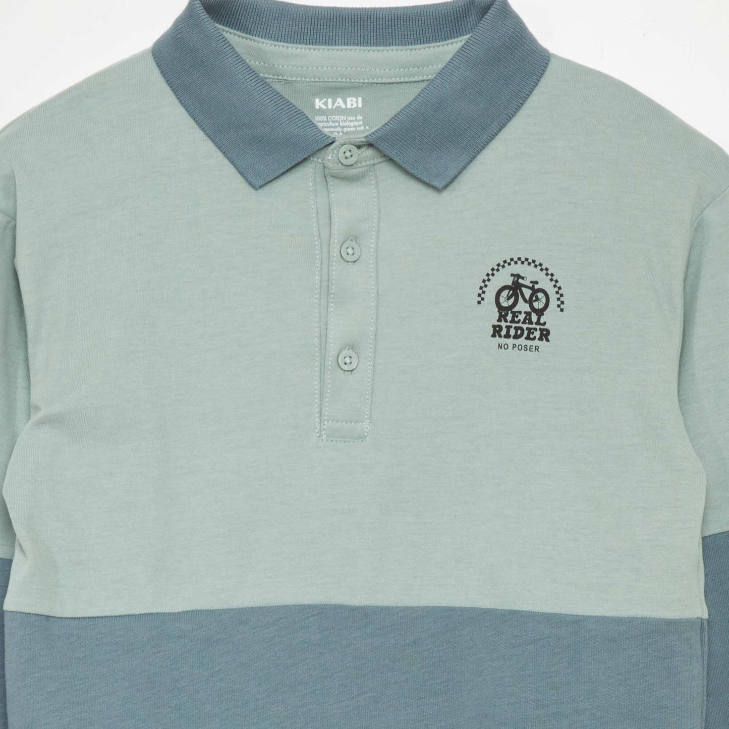 Long-sleeved polo shirt GREEN