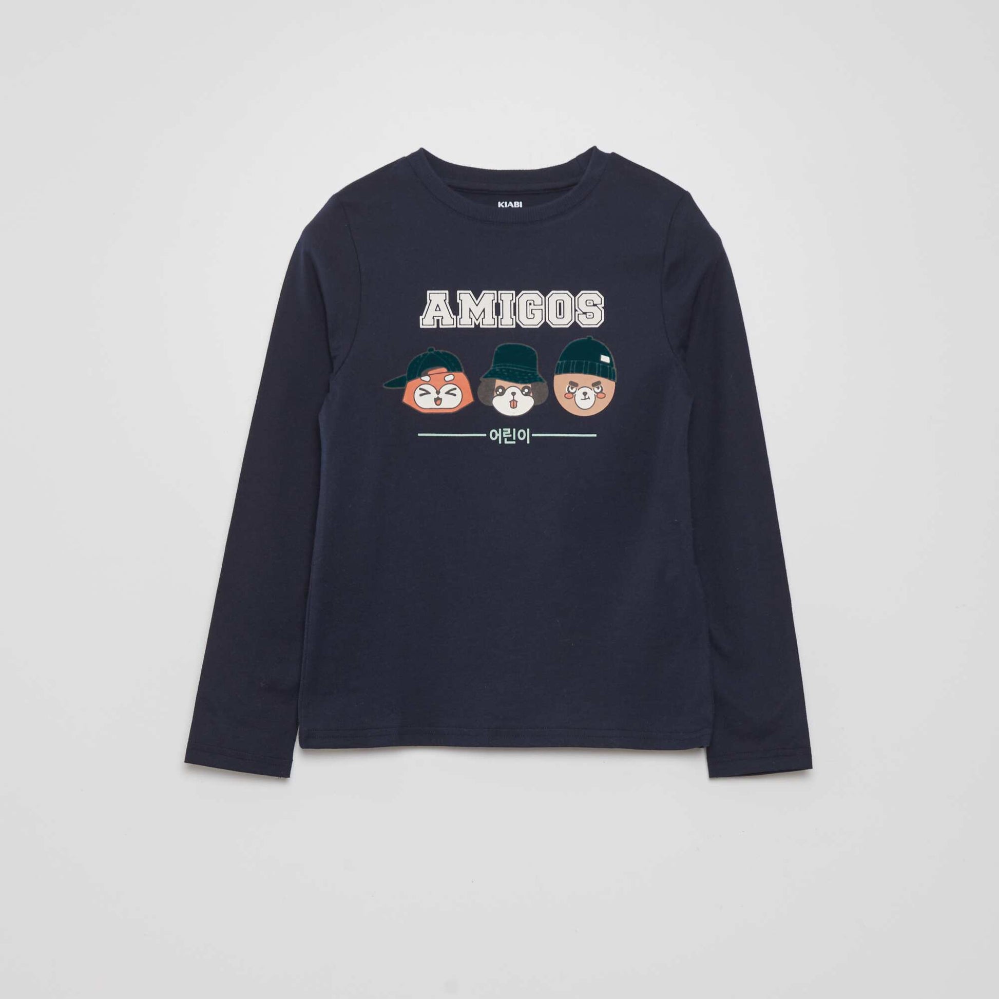 Printed T-shirt BLUE