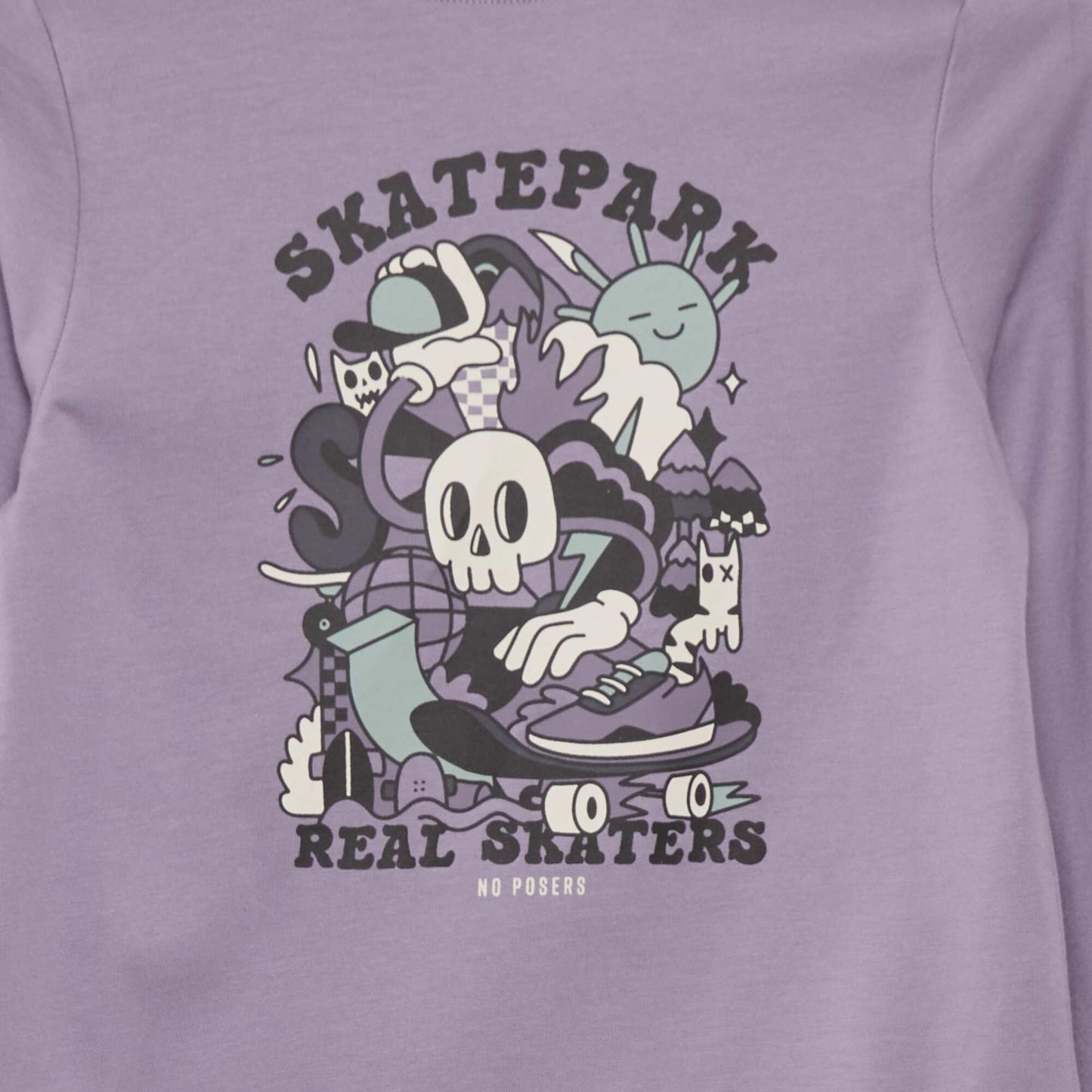Printed T-shirt PURPLE