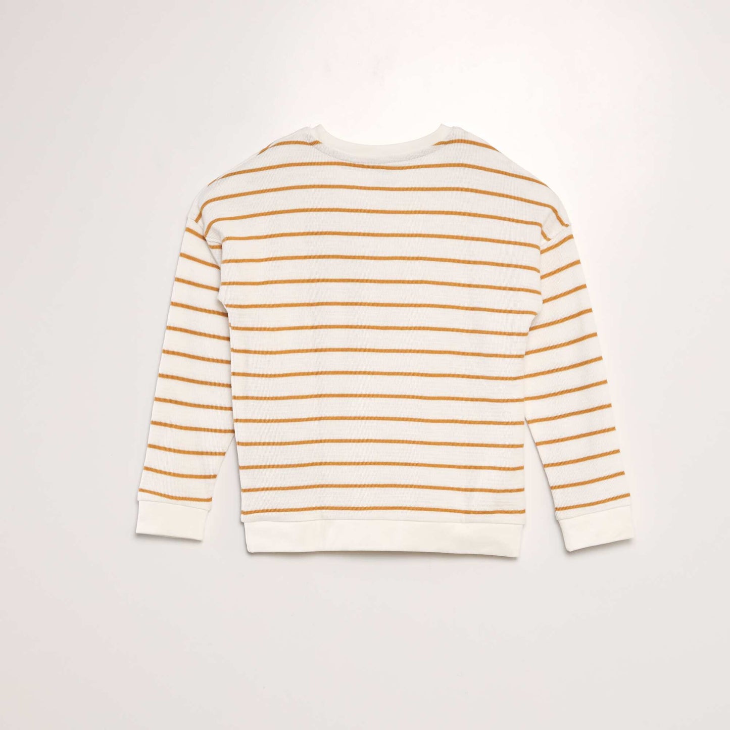 Striped sweatshirt WHITE