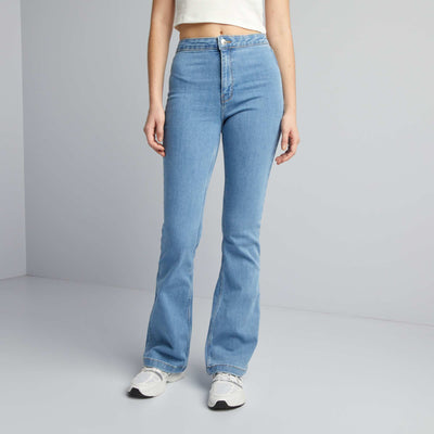 High-rise flared/bootcut jeans BLUE