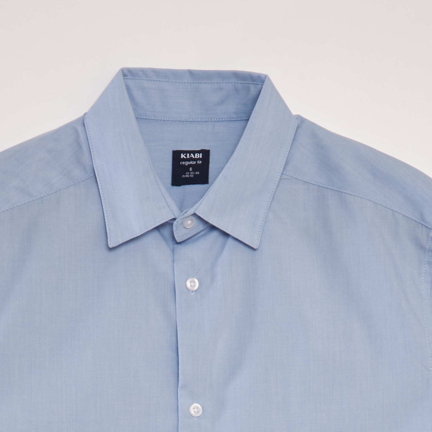 Classic plain shirt BLUE