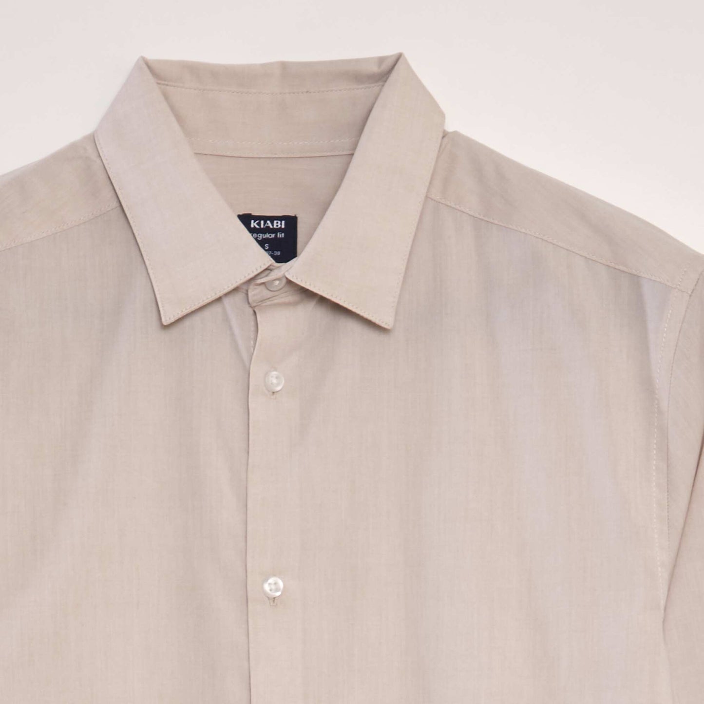 Classic plain shirt BEIGE