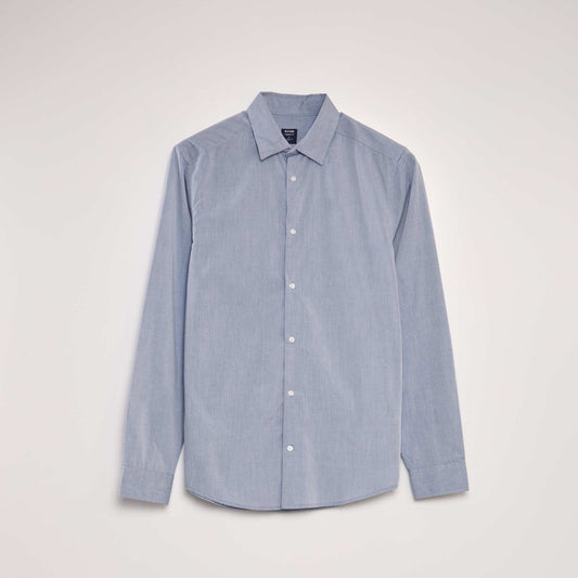 Classic plain shirt BLUE