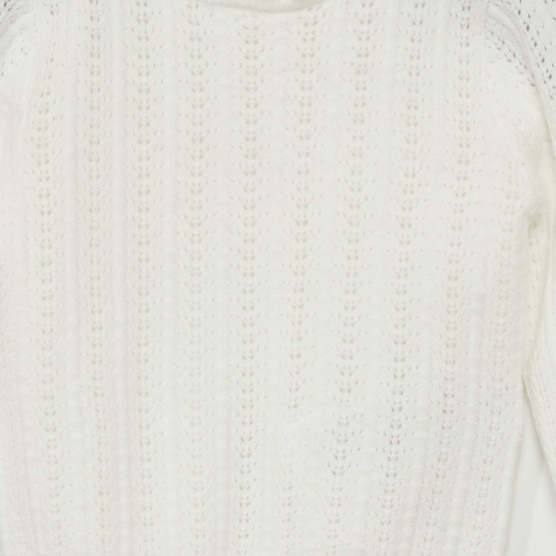 Openwork knit sweater WHITE