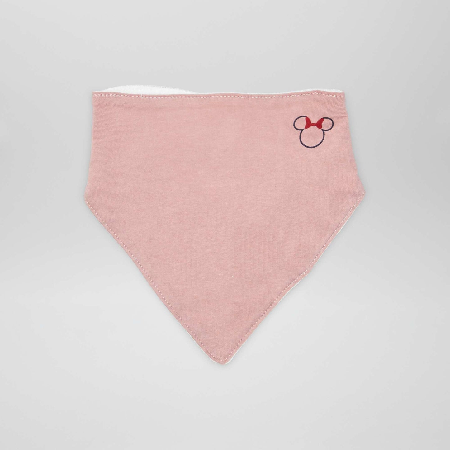 Pack of 3 Disney triangle bibs with press-studs WHITE
