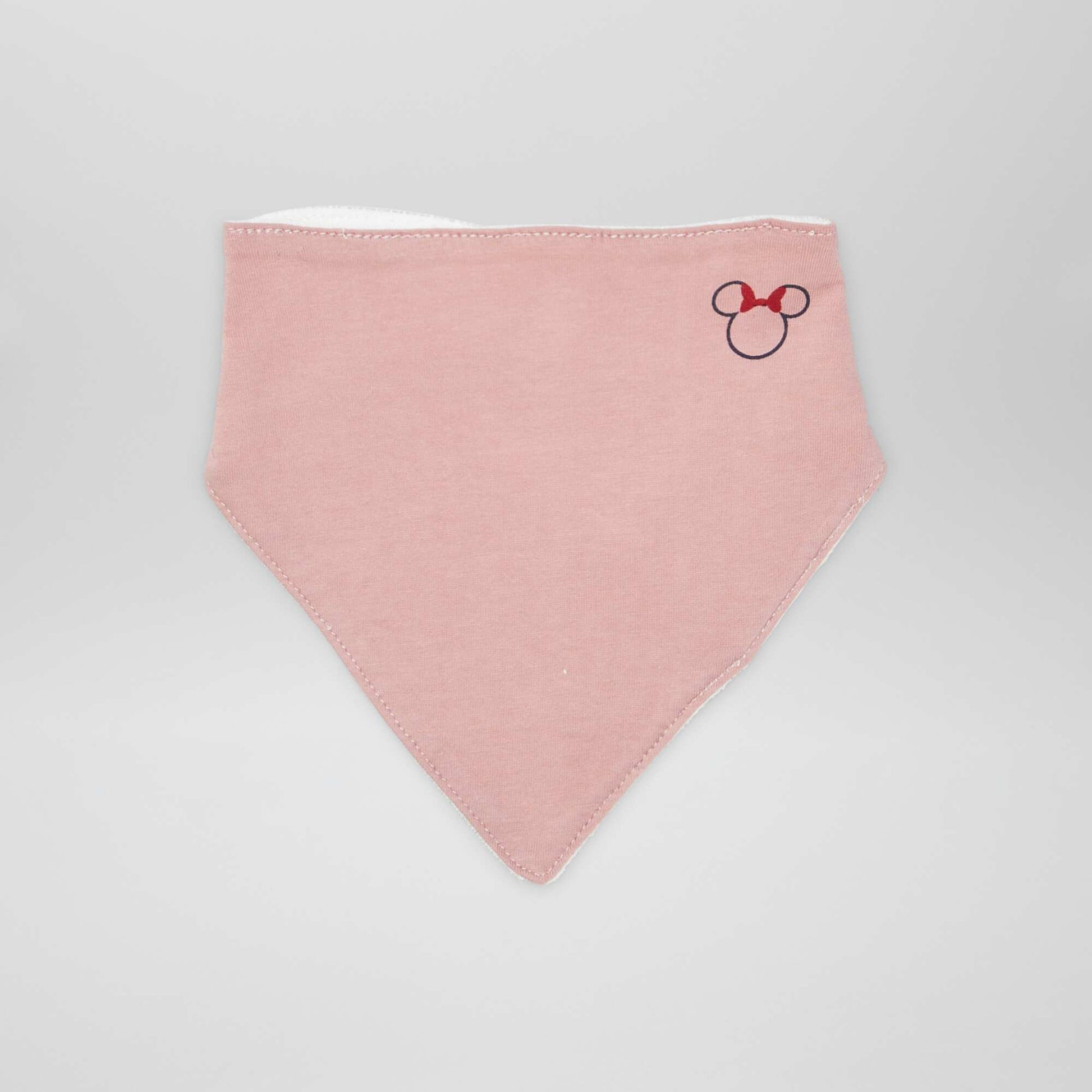 Pack of 3 Disney triangle bibs with press-studs WHITE