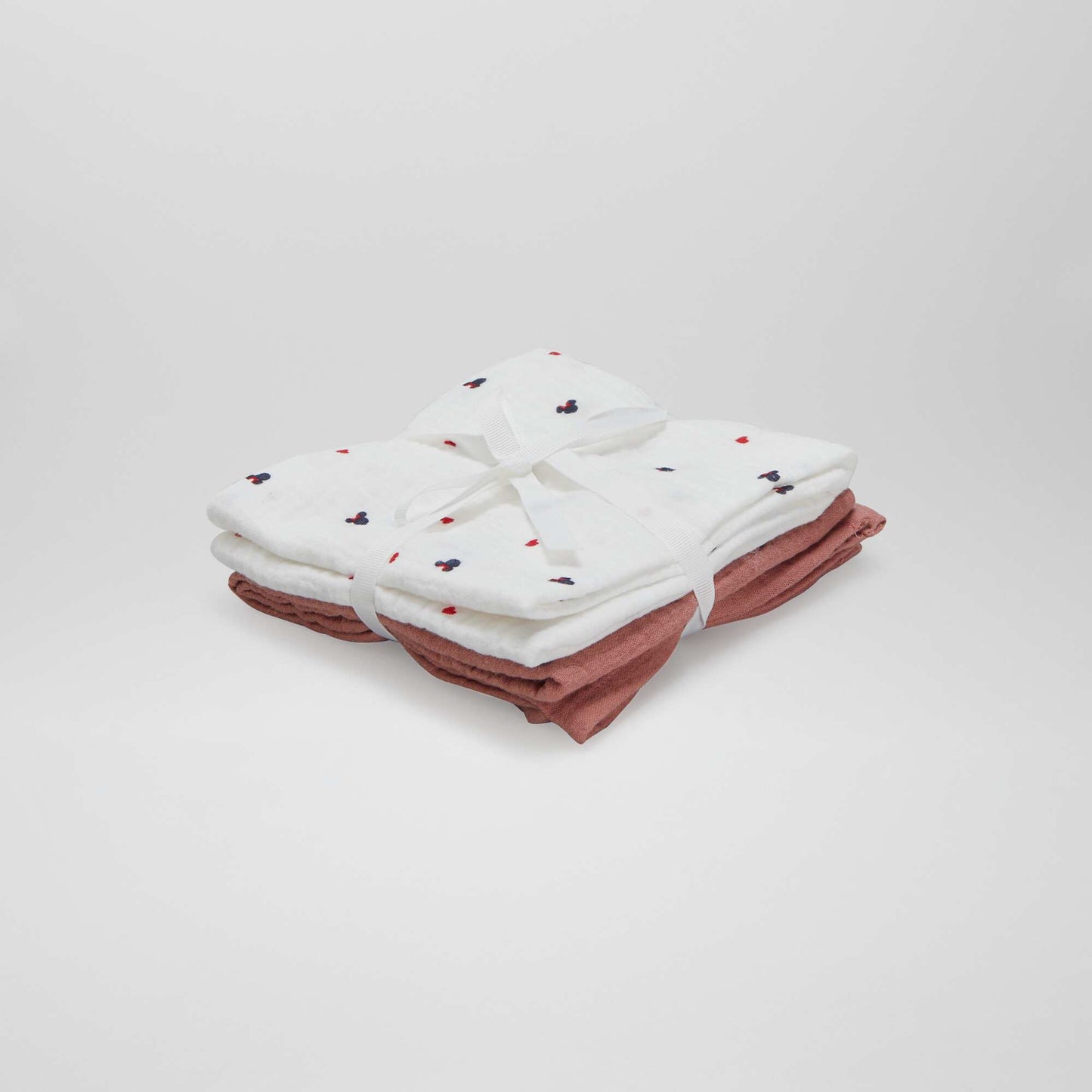 Pack of 2 double cotton gauze squares minnie
