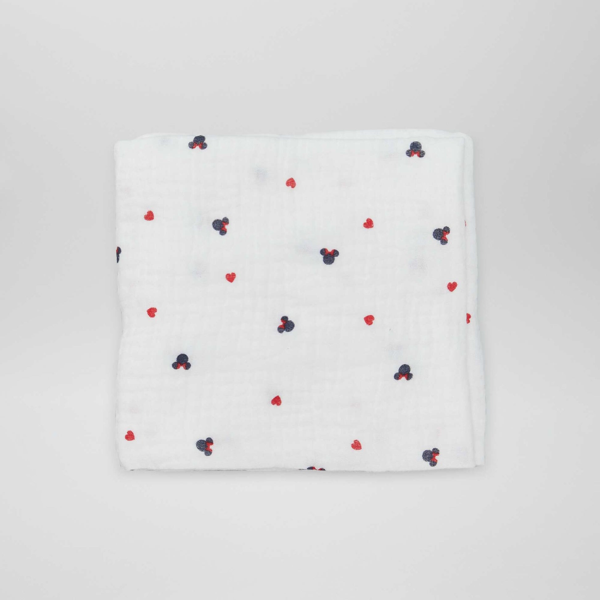 Pack of 2 double cotton gauze squares minnie