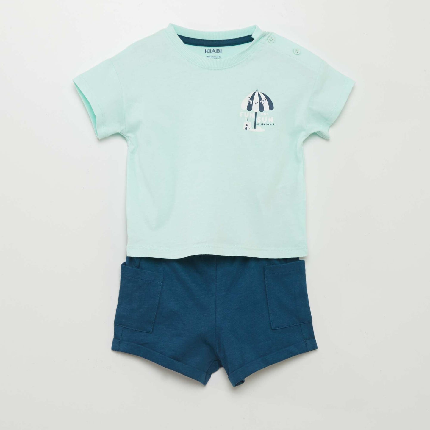 T-shirt + shorts set BLUE