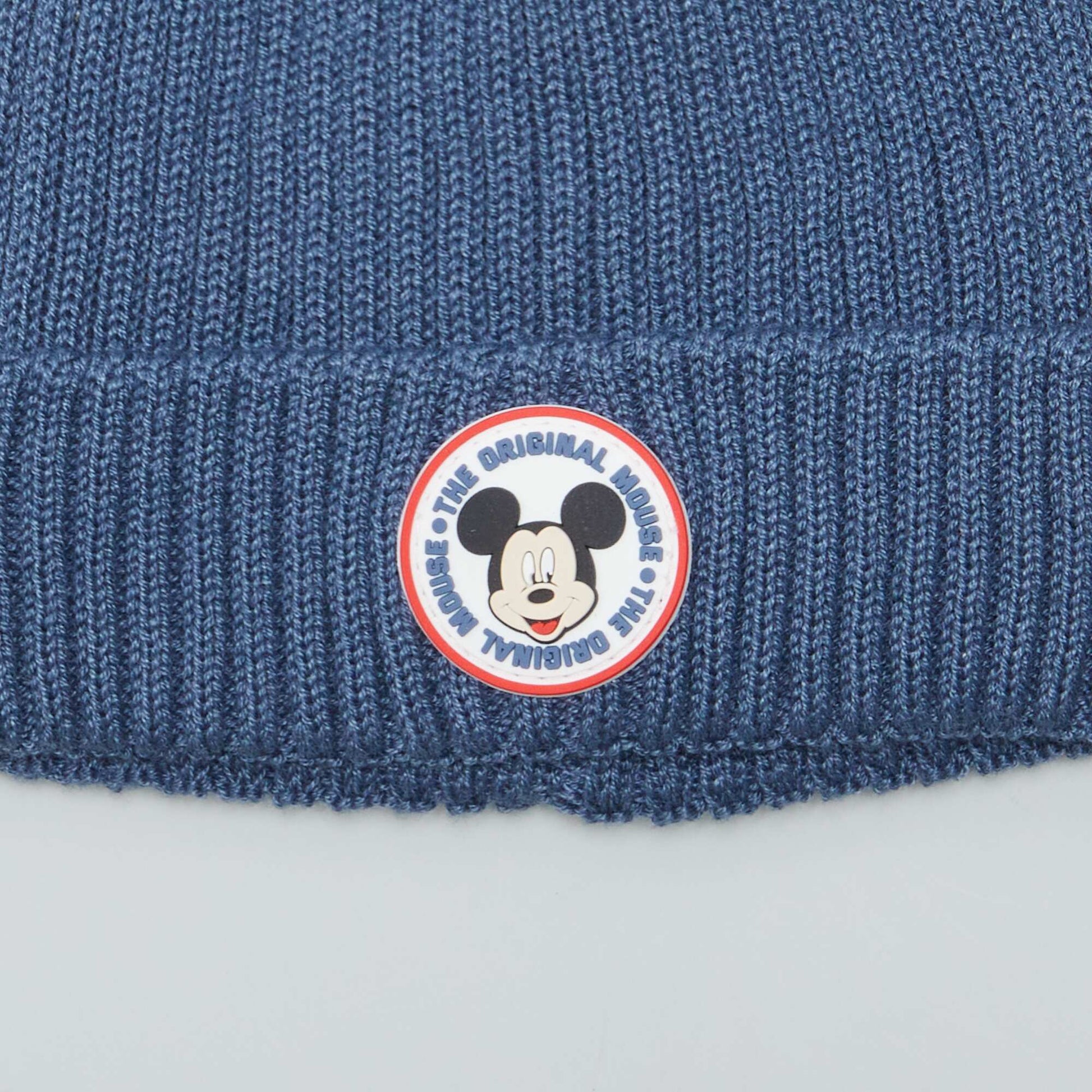 Mickey Mouse ribbed cotton hat BLUE