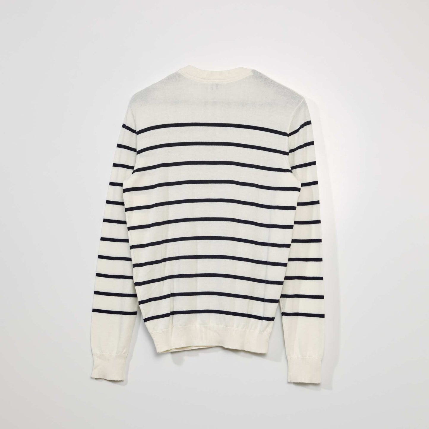 Breton style knitted sweater SNOW STRIP