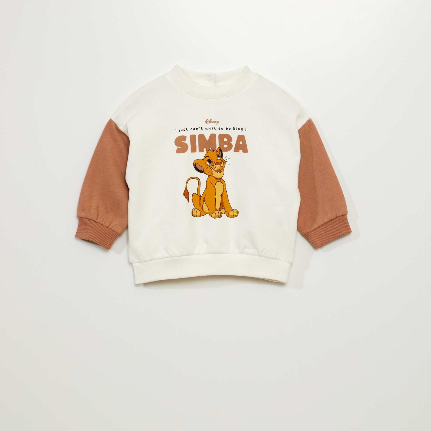 Disney sweatshirt with round neck BEIGE