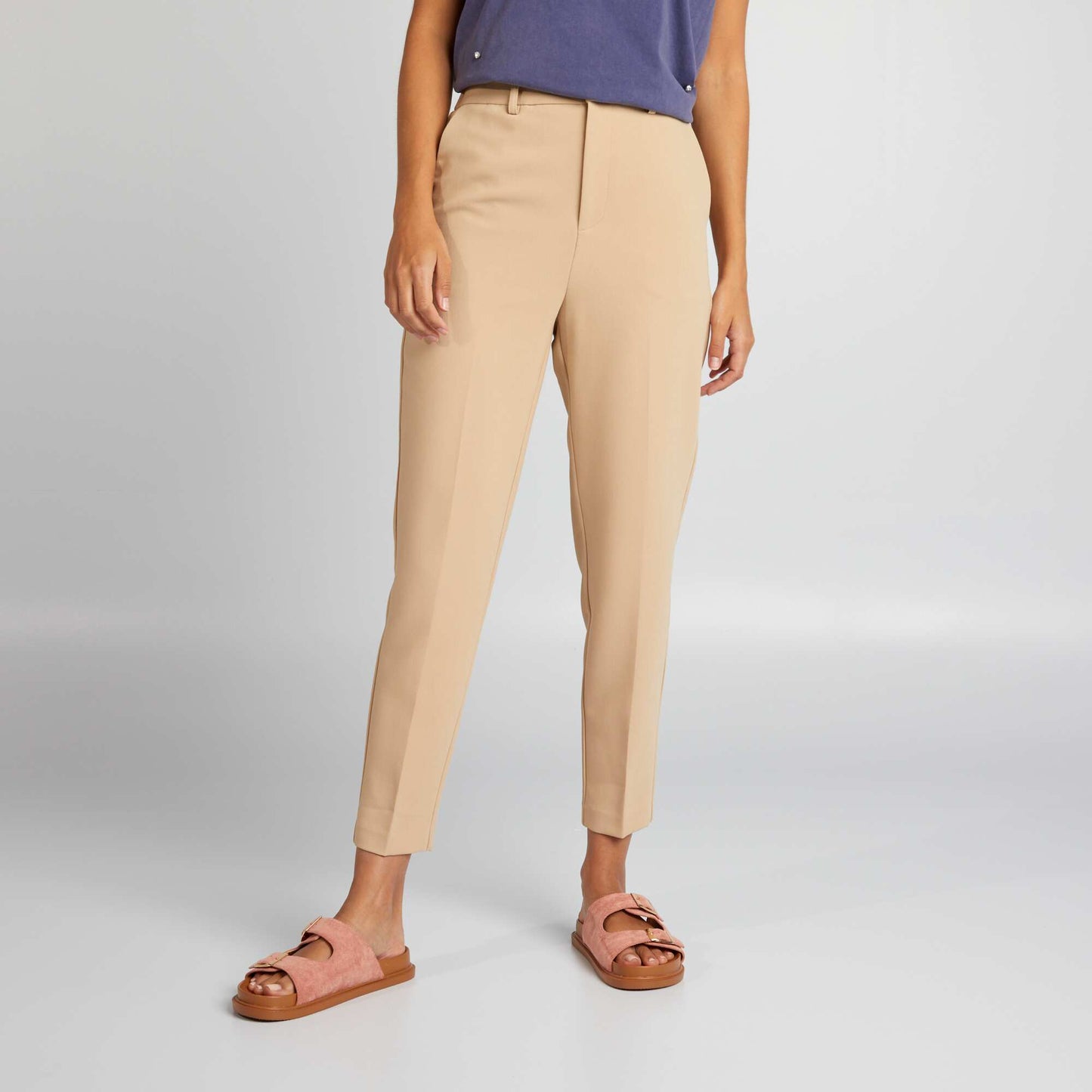 Cigarette trousers BEIGE