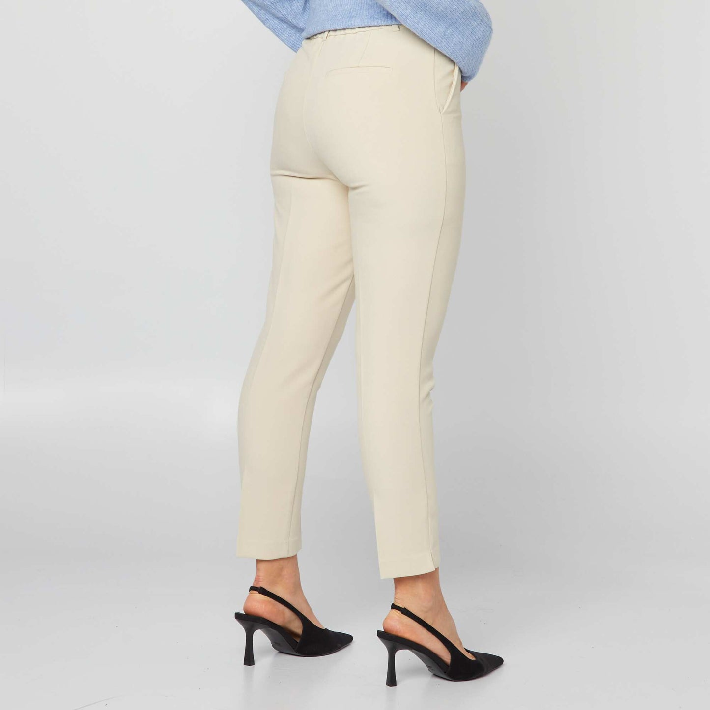 Cigarette trousers BEIGE