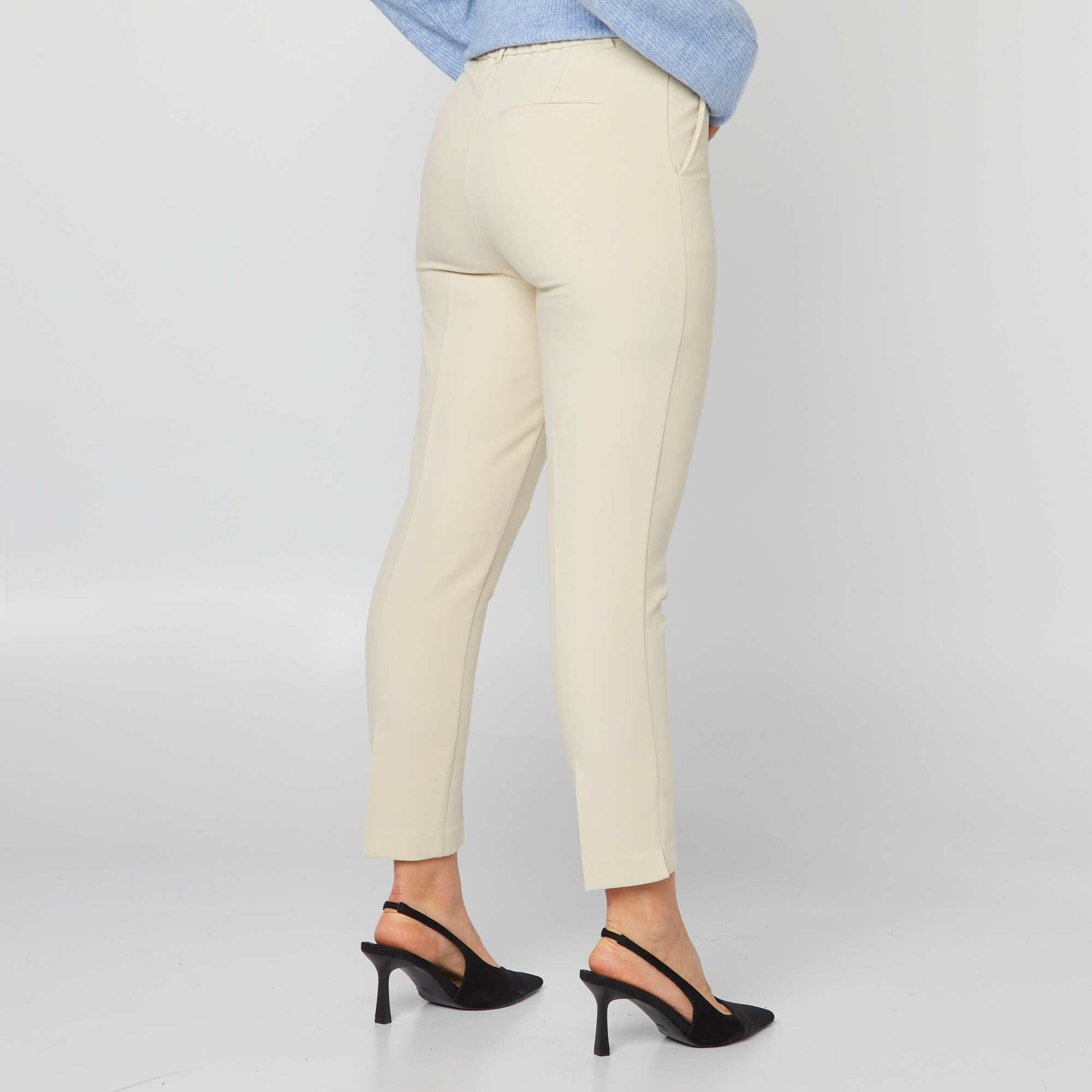 Cigarette trousers BEIGE