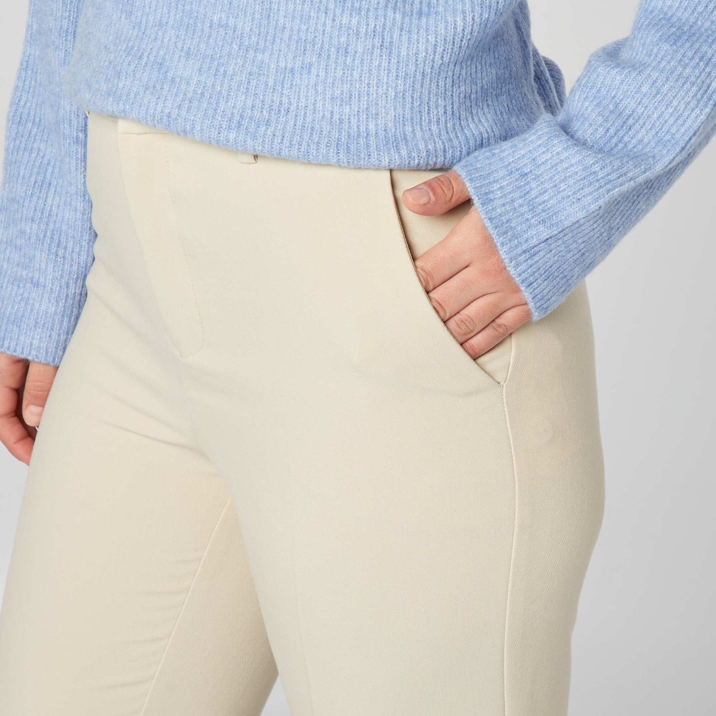 Cigarette trousers BEIGE