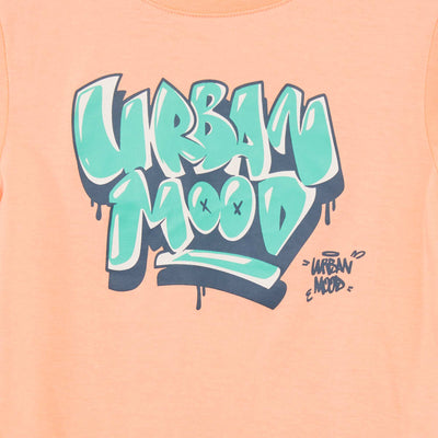 Short 2-piece T-shirt + shorts pyjama set - 2-piece set YELLOW