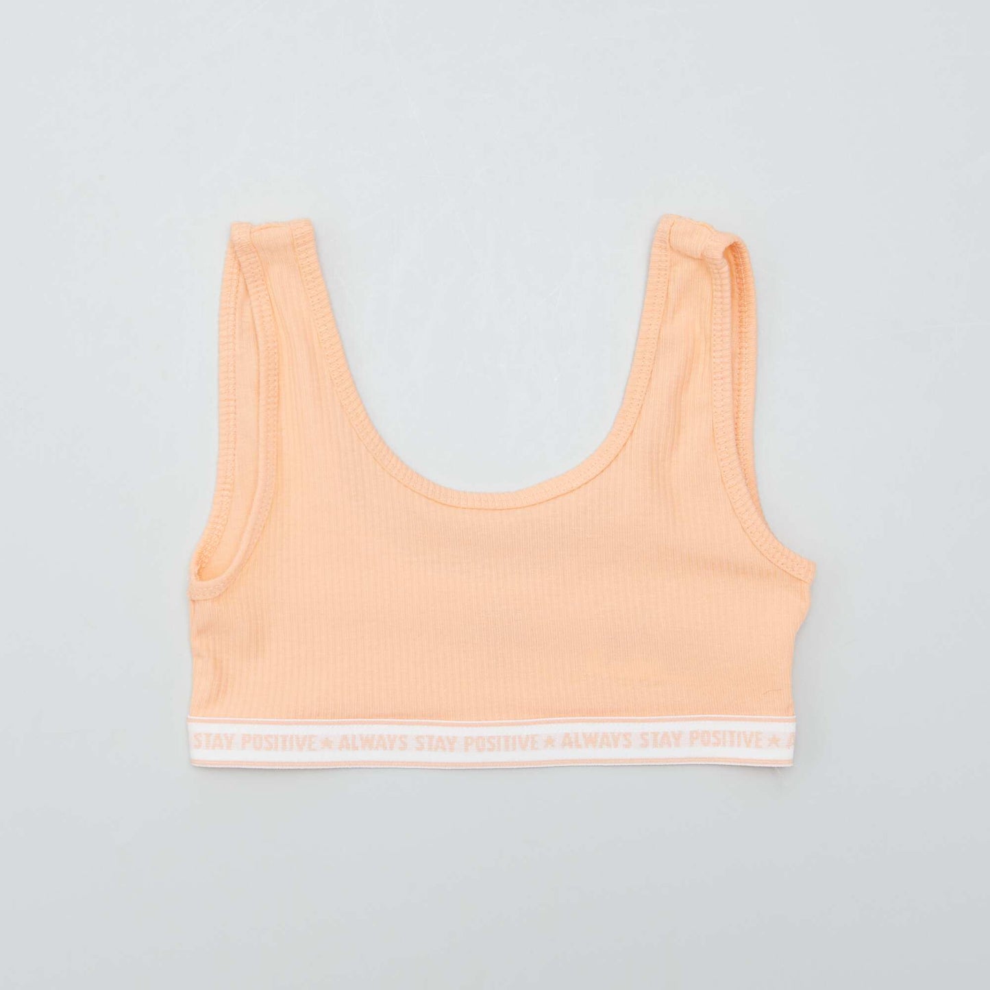 Pack of 2 ribbed sports bras PURPLE