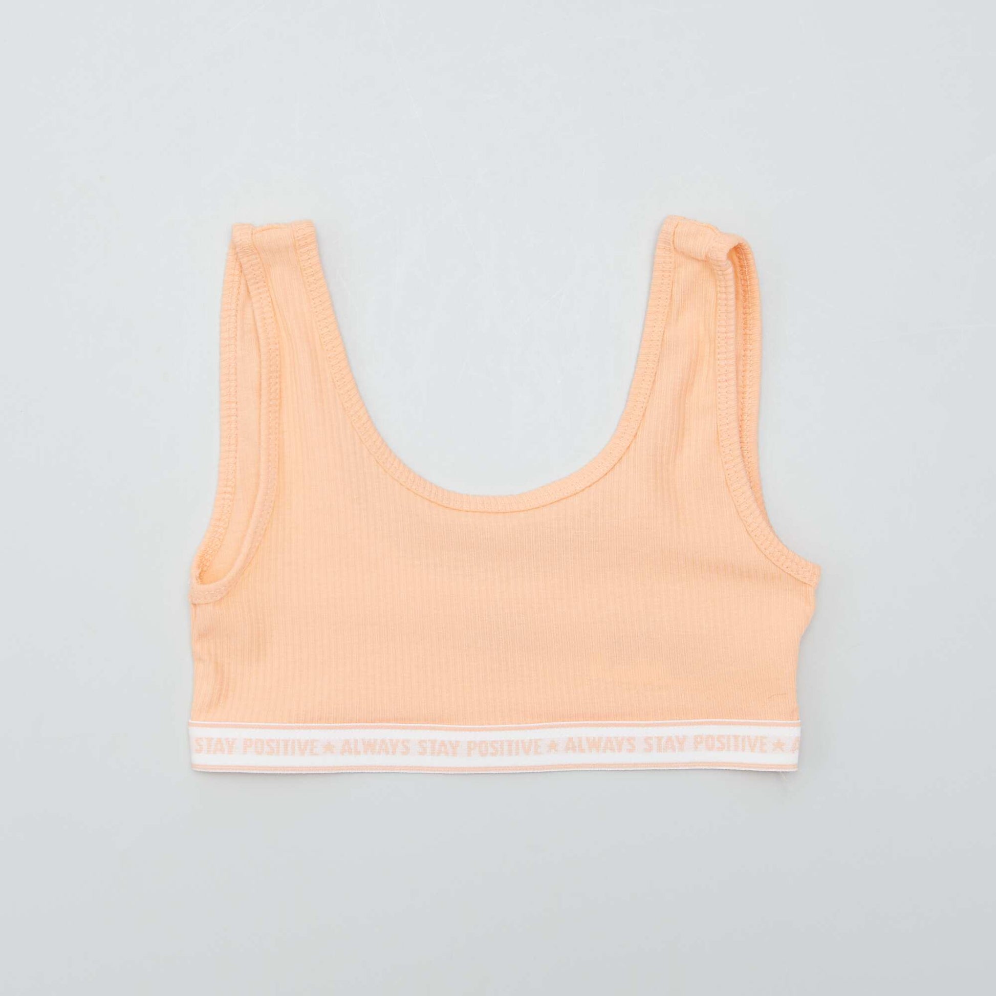 Pack of 2 ribbed sports bras PURPLE
