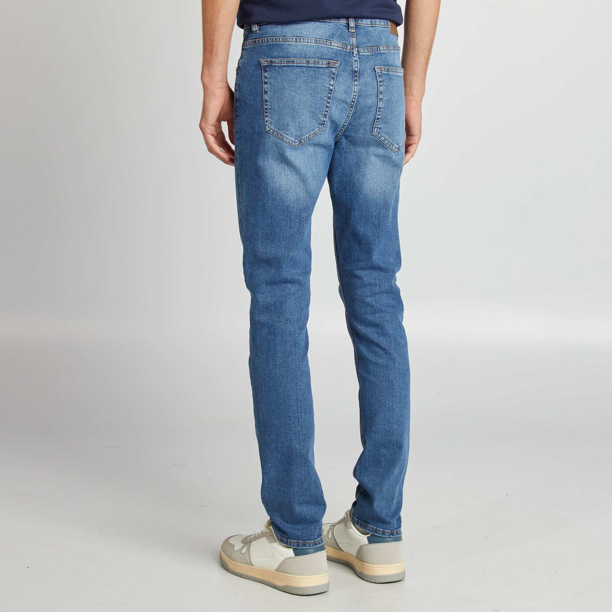 Slim-fit 5-pocket jeans - L34 BLUE