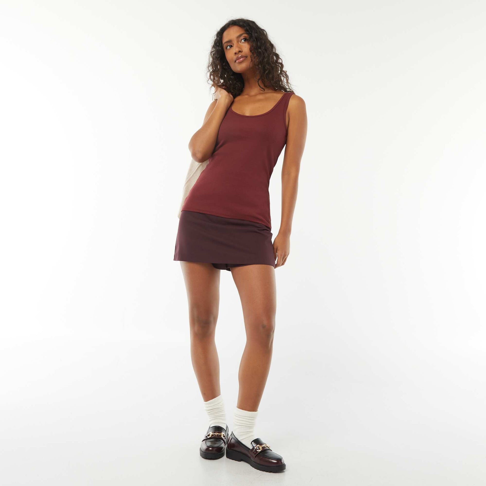 Vest top BROWN
