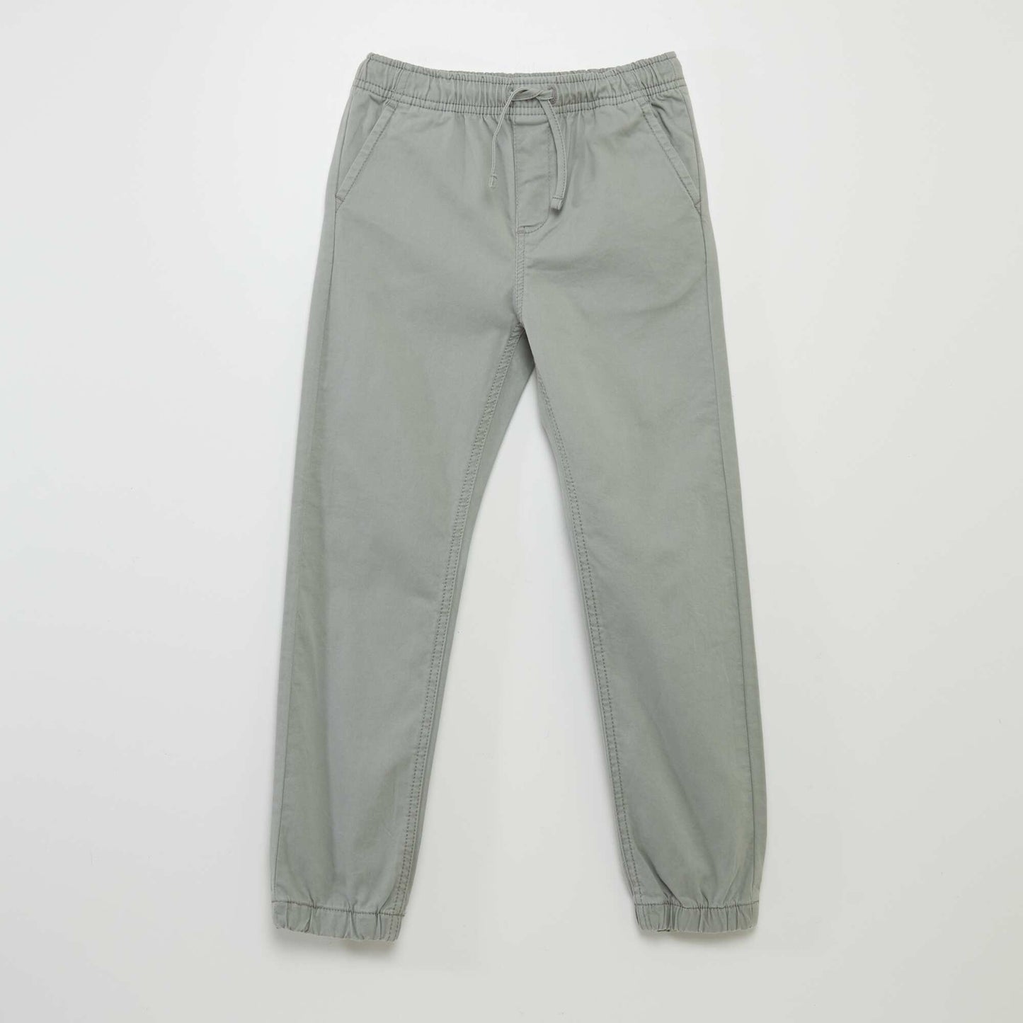 Joggers with elasticated waist GREEN