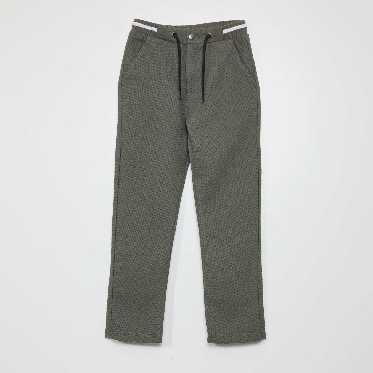 Tweed-style joggers GREEN