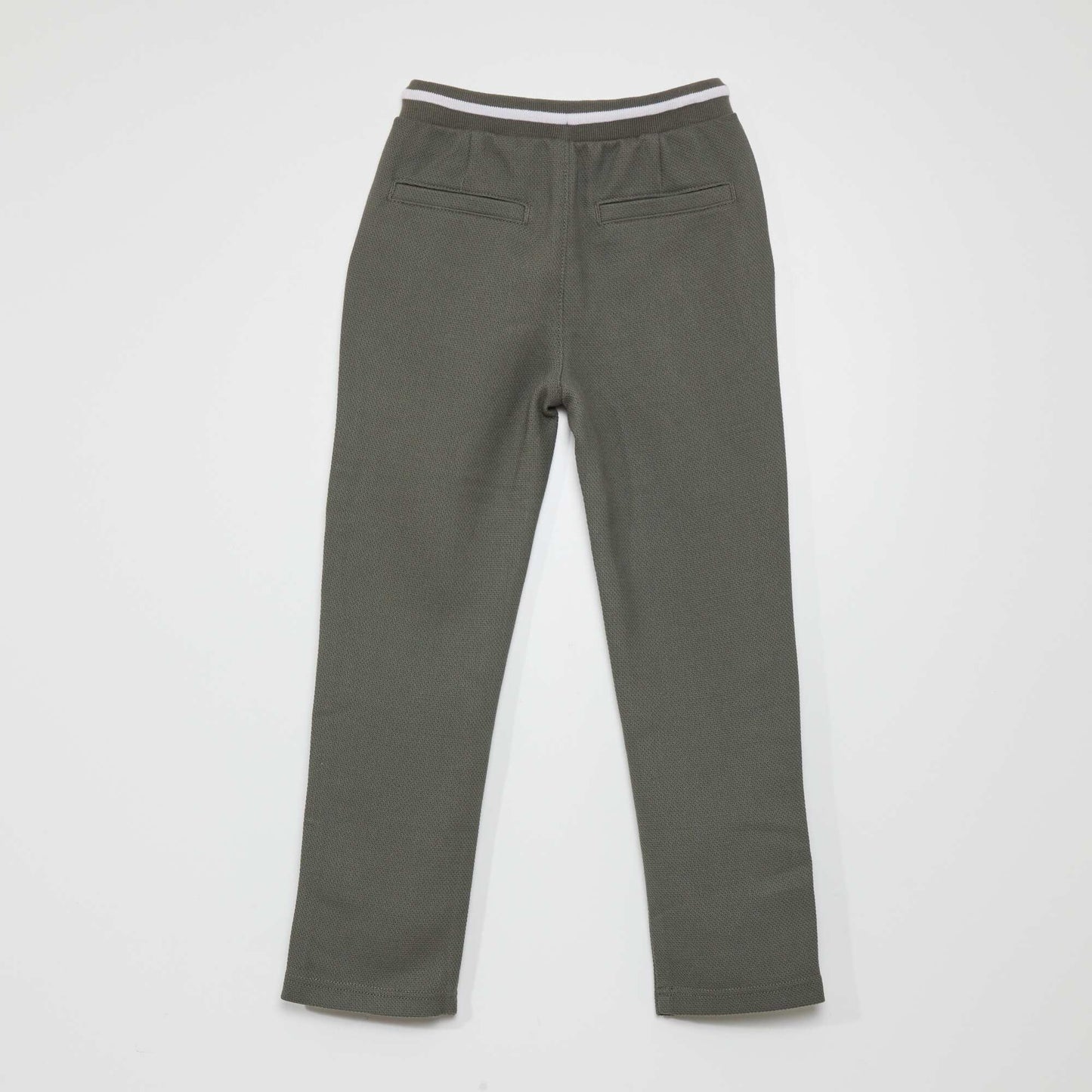 Tweed-style joggers GREEN