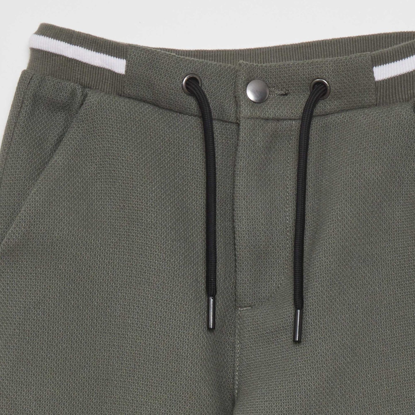 Tweed-style joggers GREEN