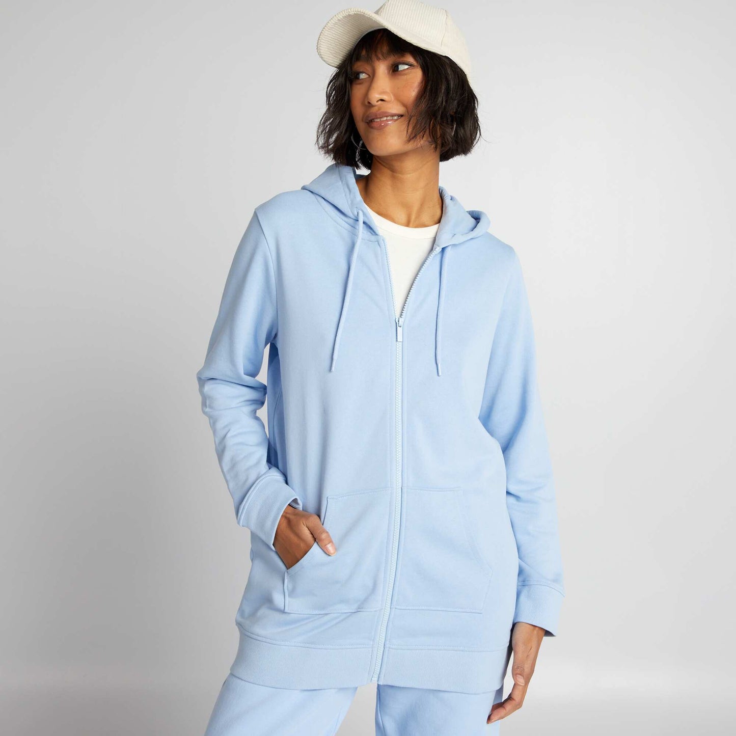 Zip-up hoodie BLUE