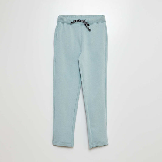 Marl joggers with adjustable waistband BLUE