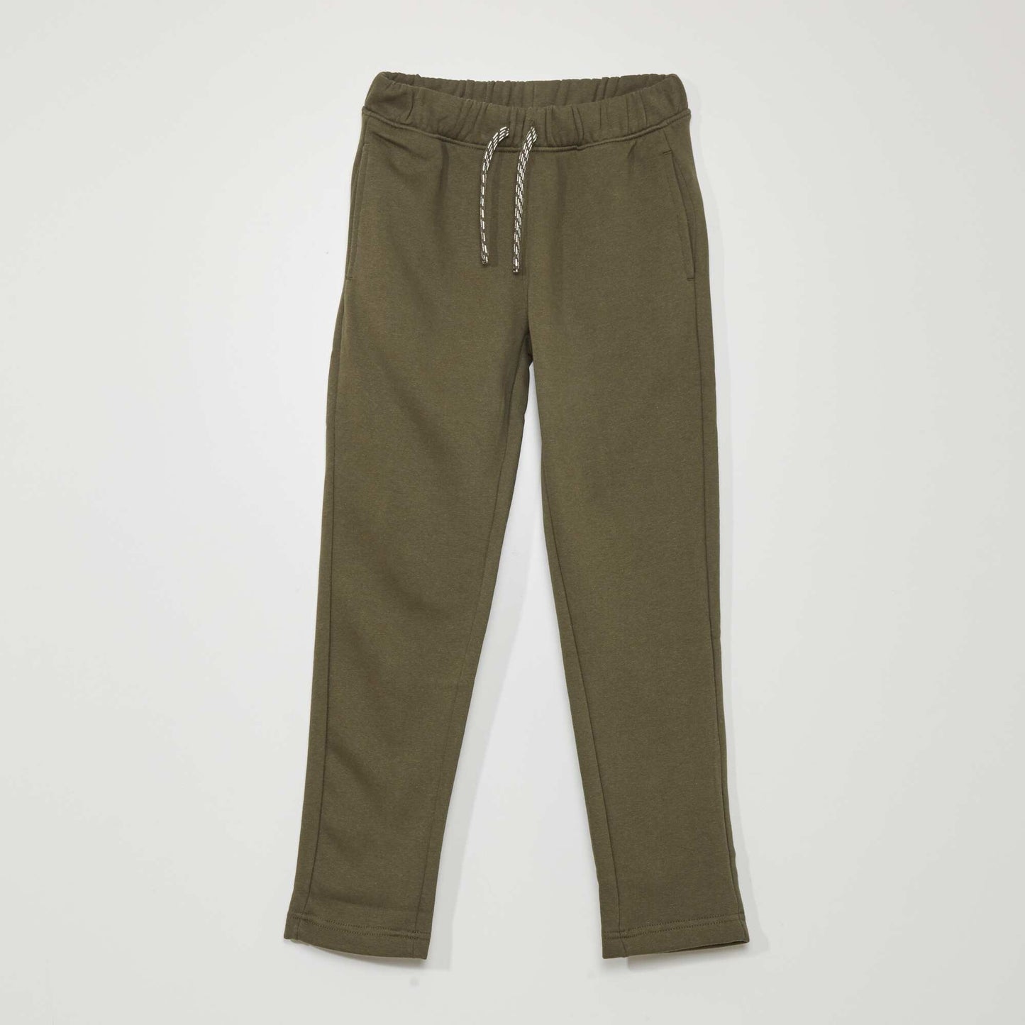 Marl joggers with adjustable waistband KHAKI