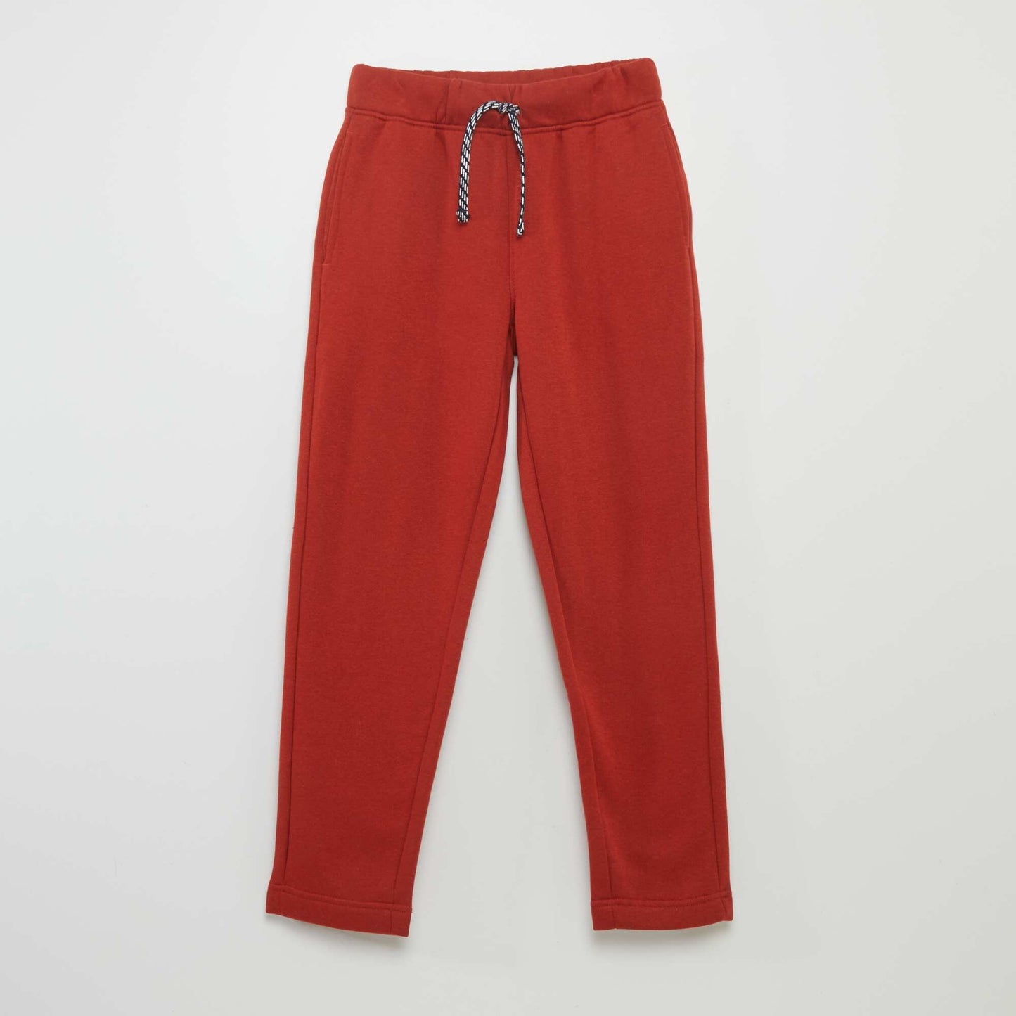 Marl joggers with adjustable waistband RED