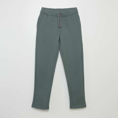 Marl joggers with adjustable waistband GREEN