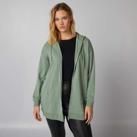 Zip-up hoodie GREEN