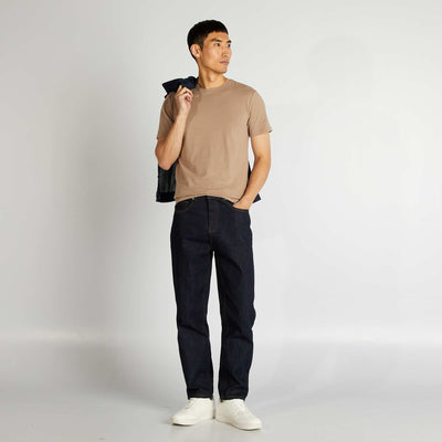 Plain T-shirt - Slim fit BEIGE