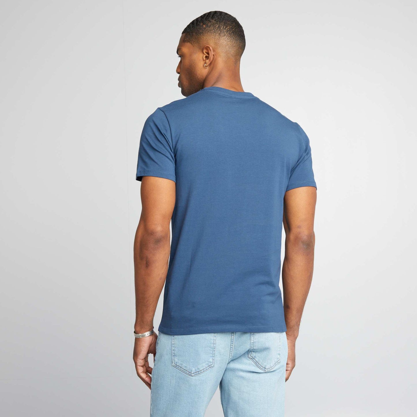 Plain T-shirt - Muscle shirt BLUE