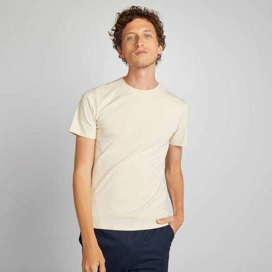 Plain T-shirt - Muscle shirt WHITE