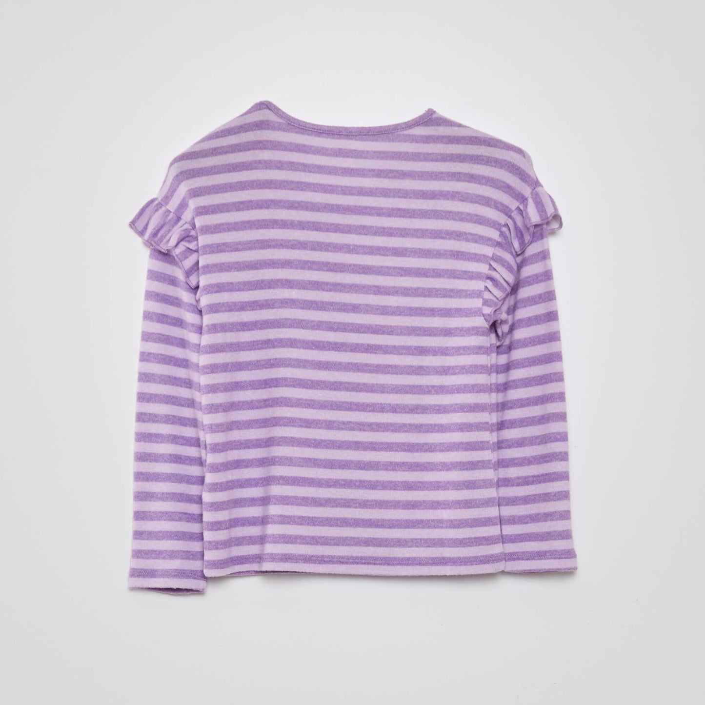 Plush knit T-shirt PURPLE