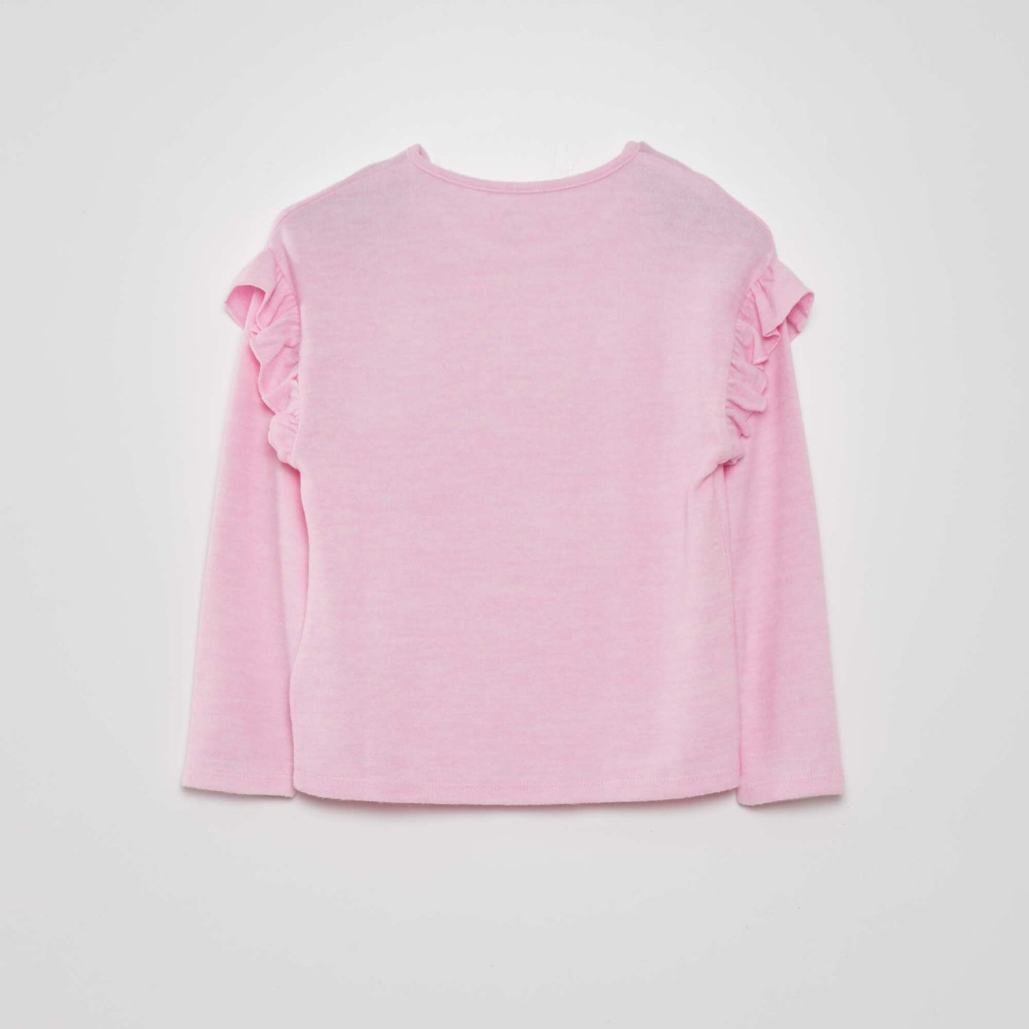 Plush knit T-shirt PINK