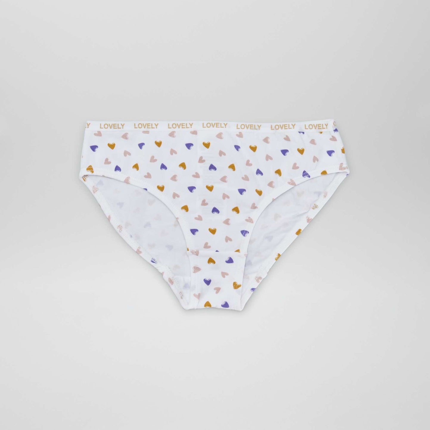 Pack of 4 pairs of printed briefs WHITE