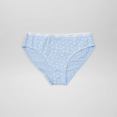 Pack of 4 pairs of printed briefs BLUE
