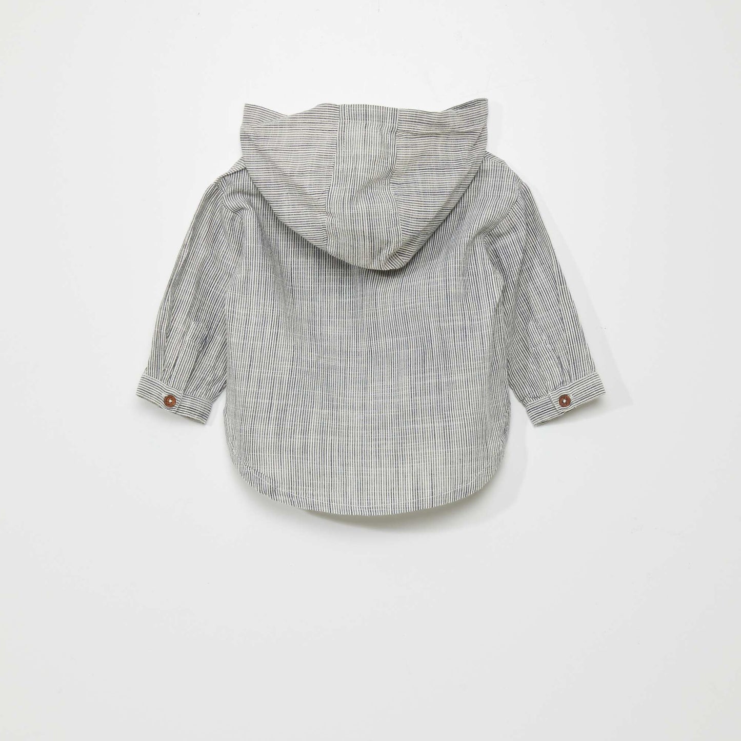 Striped shirt with hood BLUE