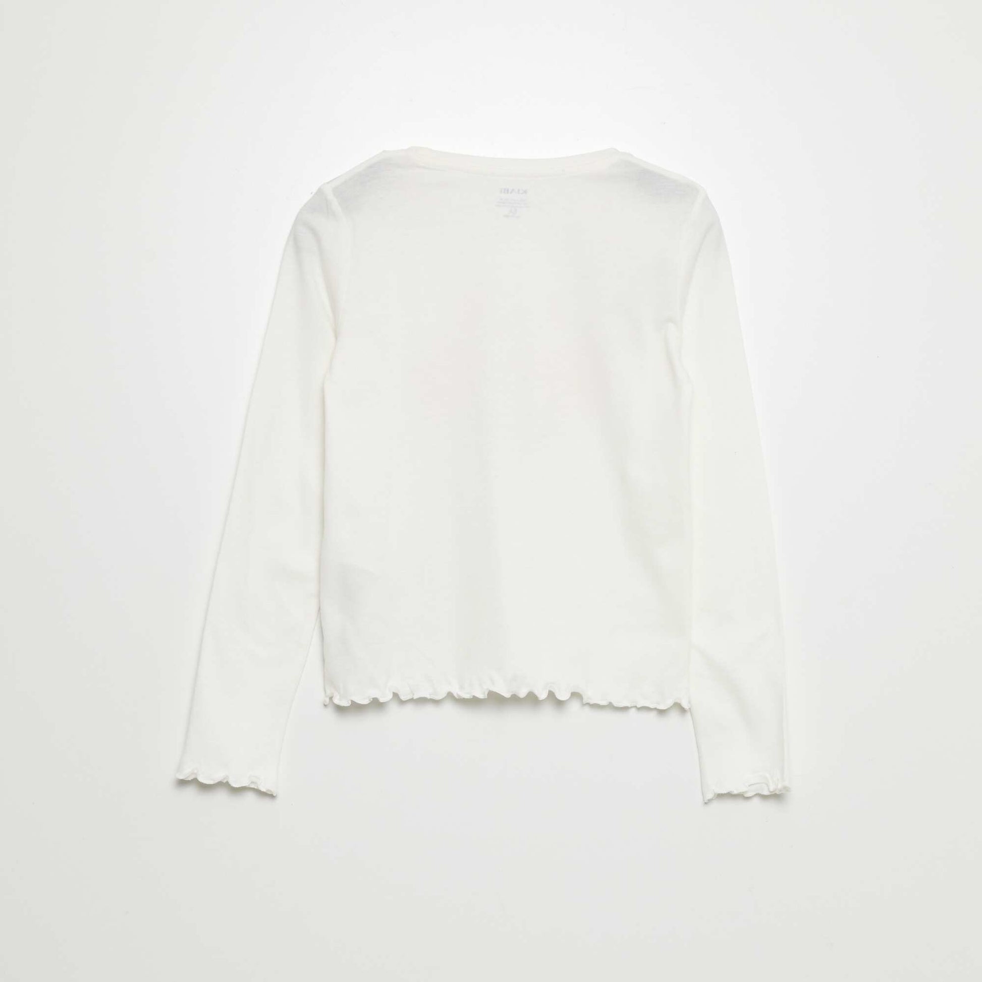 Floral jersey T-shirt WHITE