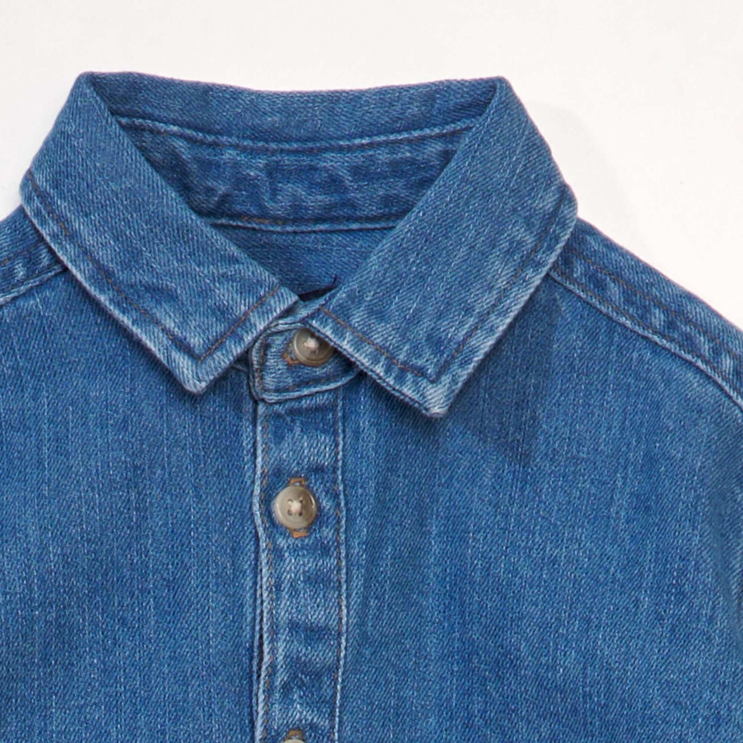 Loose-fit denim shirt BLUE