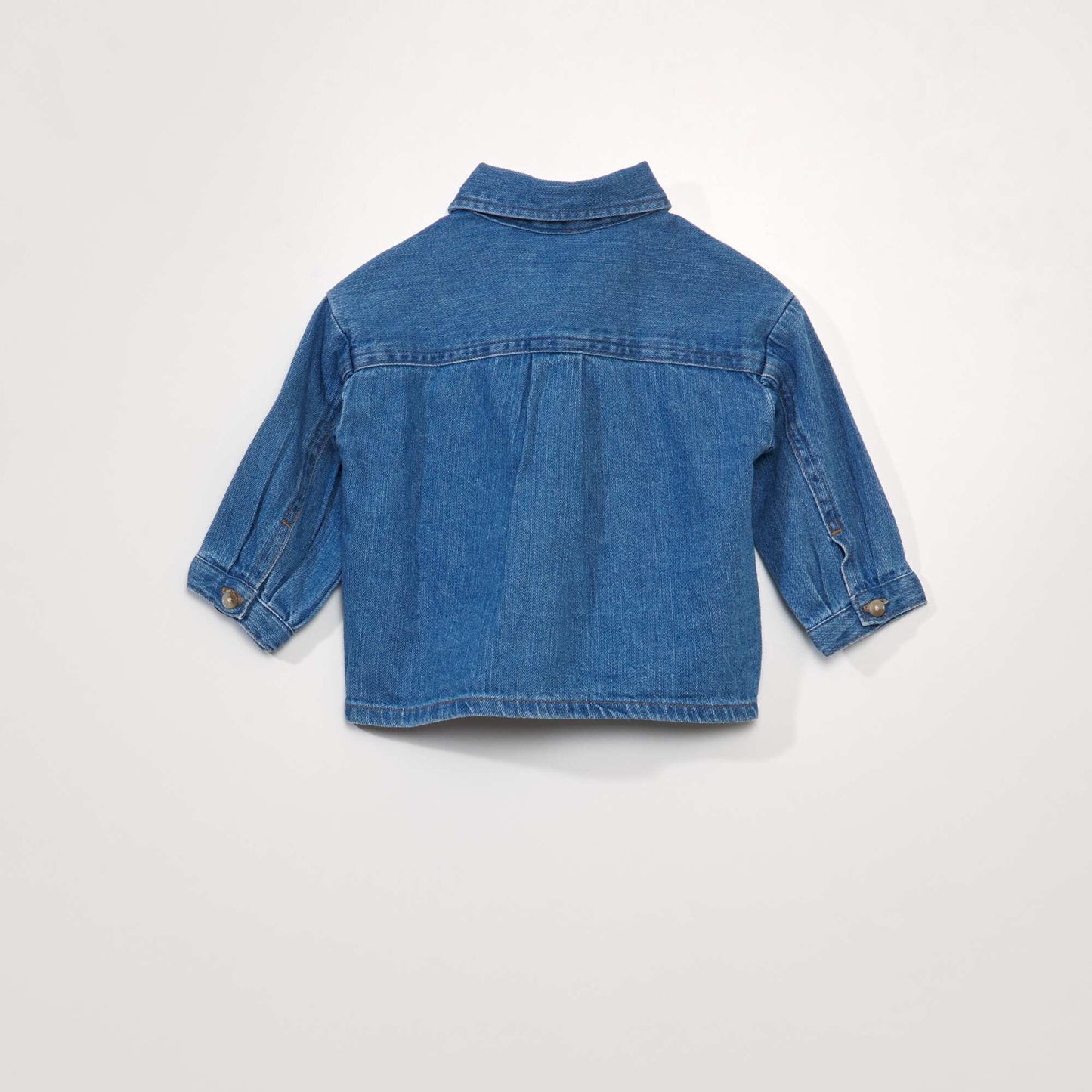 Loose-fit denim shirt BLUE